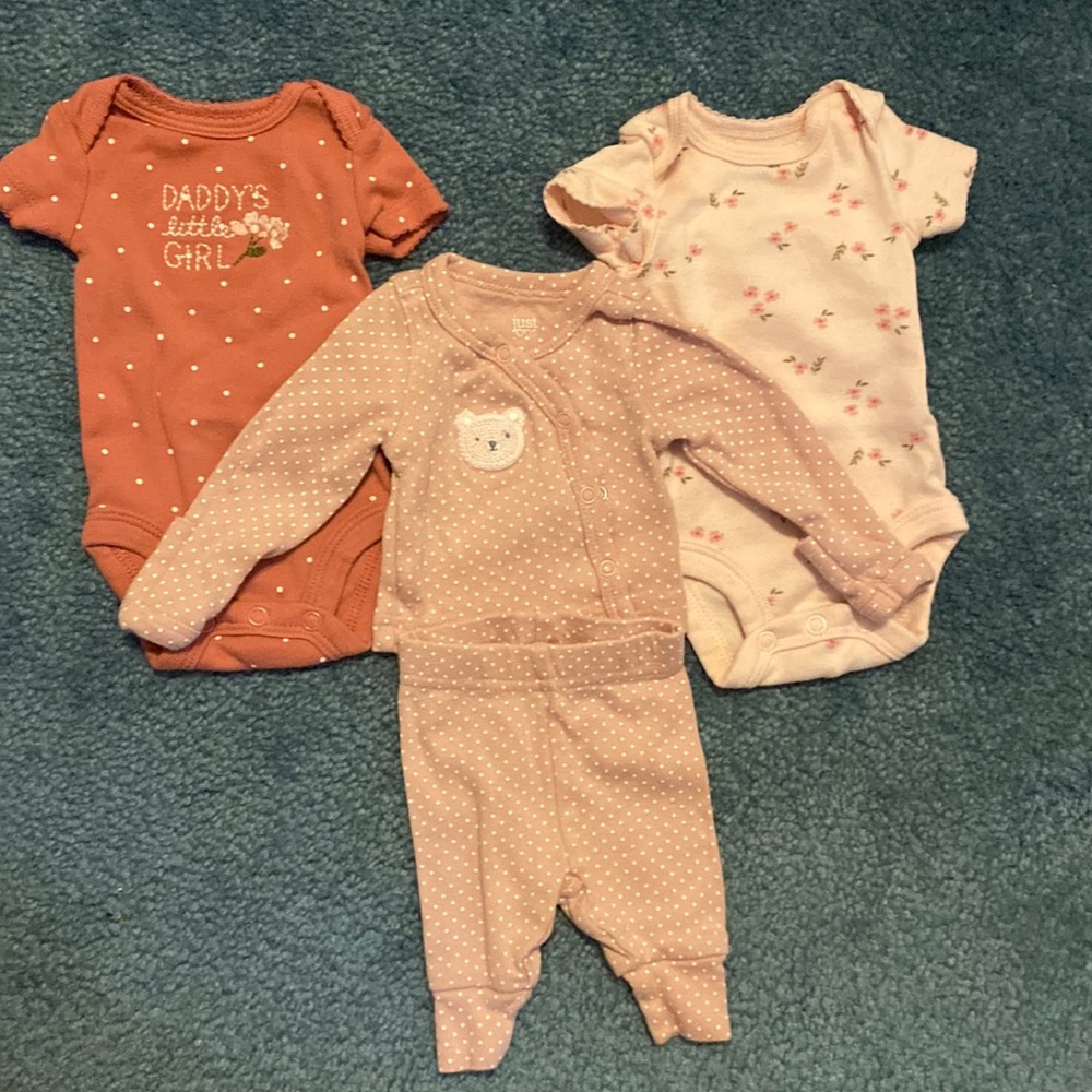 Carters girls size preemie.